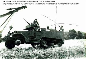 Le Telagh - Zone Operationnelle - 9e Hussards - Half-Track Transmissions - Chef M.D.L. Balaszynski - 1960